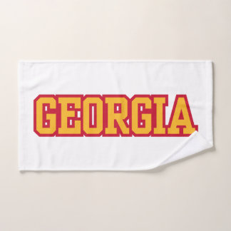 State Of Georgia Pride Custom Hand Towel