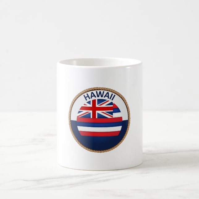 State of Hawaii Flag Seal Coffee Mug (Center)