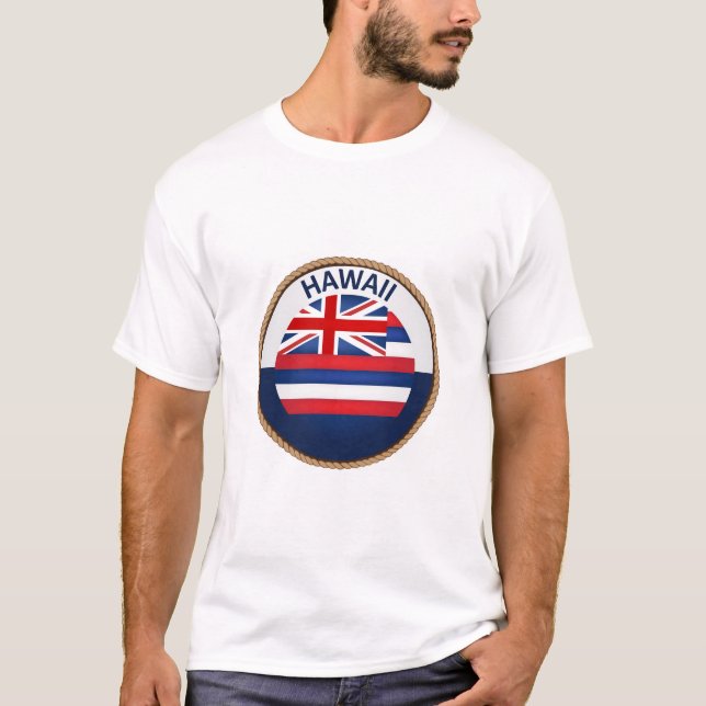 State of Hawaii Flag Seal T-Shirt (Front)