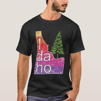 State of Idaho with Tree T-Shirt