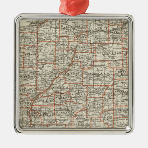 State of Illinois Metal Tree Decoration