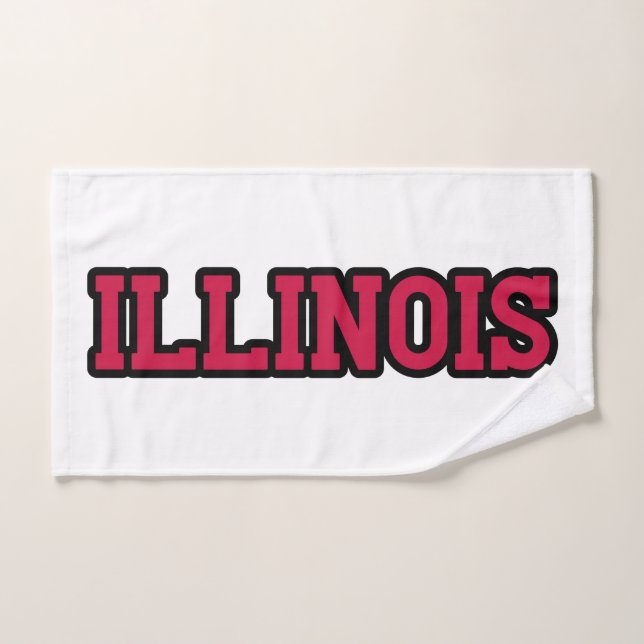 State Of Illinois Pride Custom Hand Towel (Hand Towel)