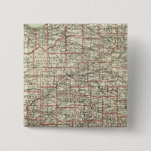 State of Indiana 15 Cm Square Badge