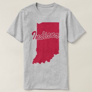 State Of Indiana Shape T-shirt