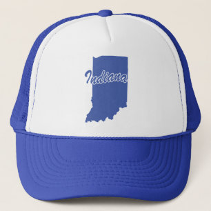 State Of Indiana Shape Trucker Hat