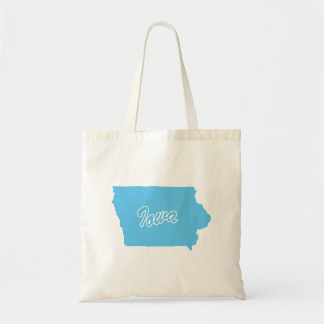 State Of Iowa Shape Tote Bag (Front)