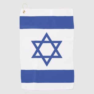 State of Israel Flag, Star of David Judaism Jewish Golf Towel