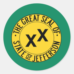 State of Jefferson Classic Round Sticker