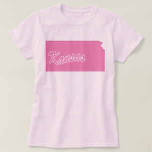 State Of Kansas Shape T-shirt