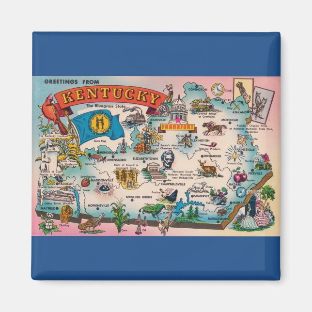 State Of Kentucky magnet (Front)