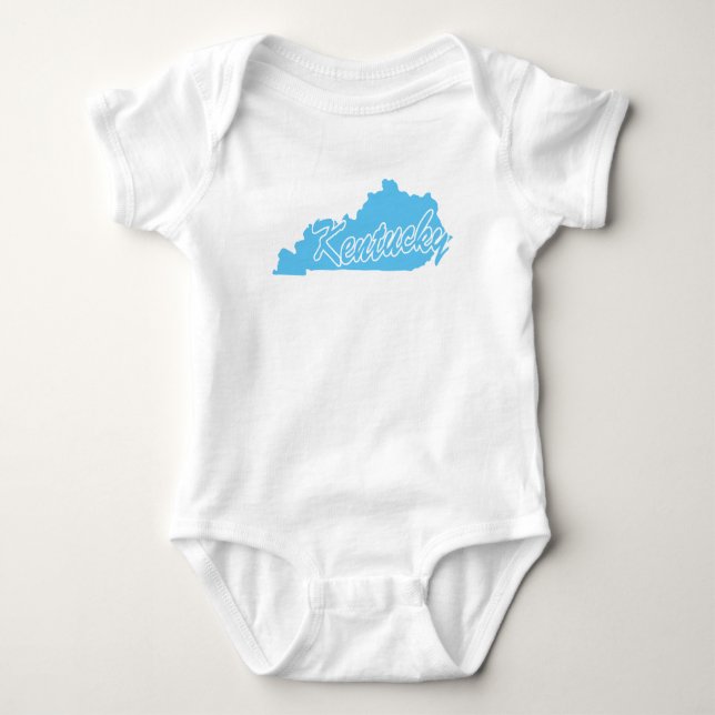 State Of Kentucky Shape Baby Bodysuit (Front)
