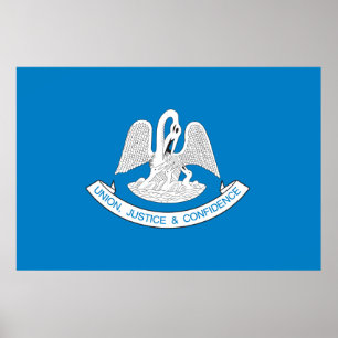 State of Louisiana flag Poster