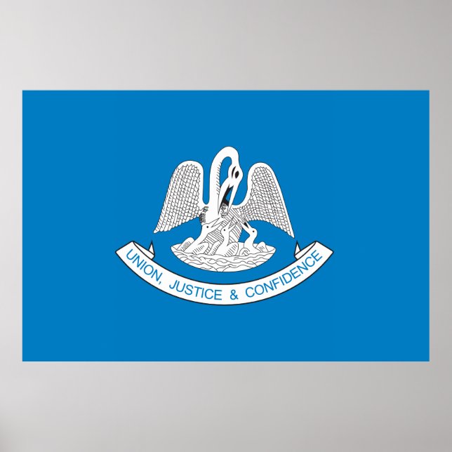 State of Louisiana flag Poster (Front)