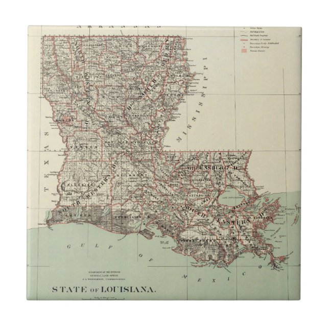 State of Louisiana Tile (Front)