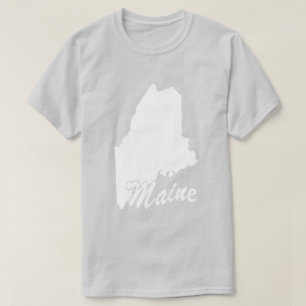 State Of Maine Shape T-shirt