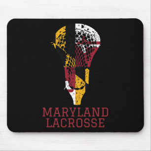 State Of Maryland Flag Lacrosse Team Player Lax Co Mouse Pad