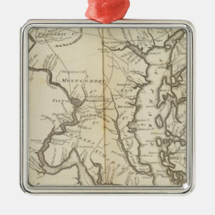 State of Maryland Metal Tree Decoration