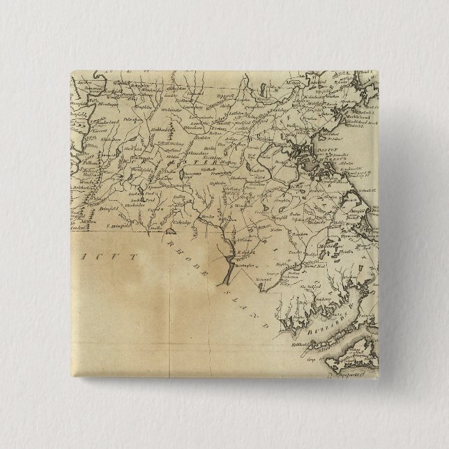 State of Massachusetts 15 Cm Square Badge (Front)