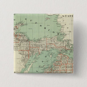 State of Michigan 15 Cm Square Badge