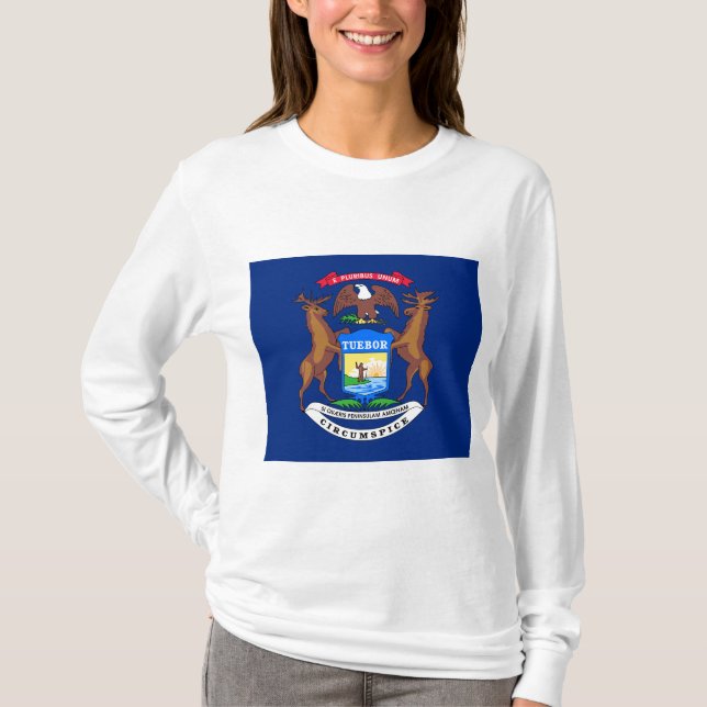 State of Michigan Flag T-Shirt (Front)