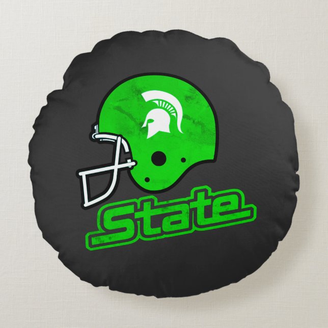 State of Michigan Front & Back Different  Round Cushion (Front)