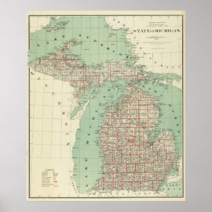State of Michigan Poster