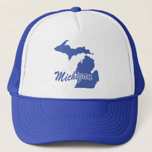 State Of Michigan Shape Trucker Hat