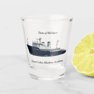 State of Michigan shot glass