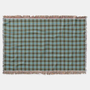 State of Michigan Tartan Throw Blanket