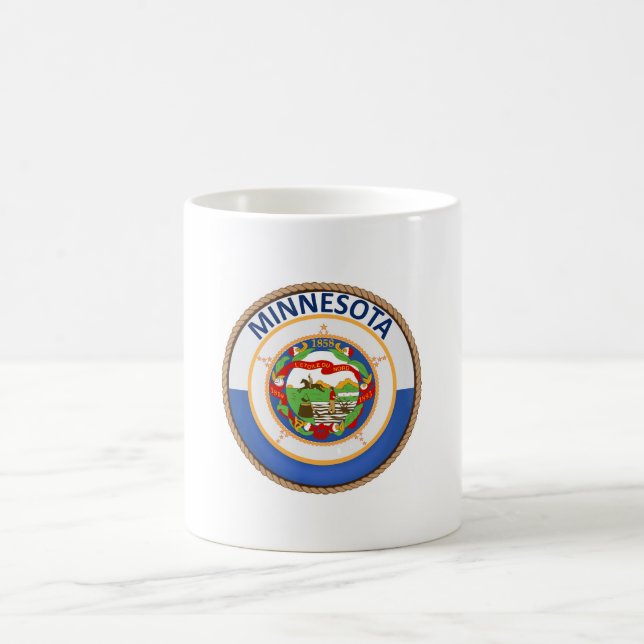 State of Minnesota Flag Seal Coffee Mug (Center)