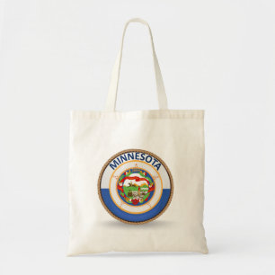 State of Minnesota Flag Seal Tote Bag