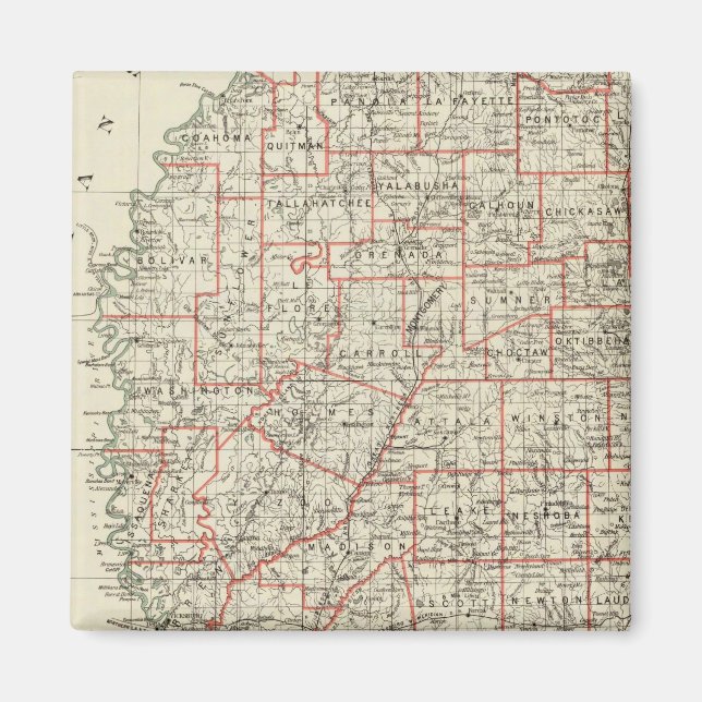 State of Mississippi Magnet (Front)