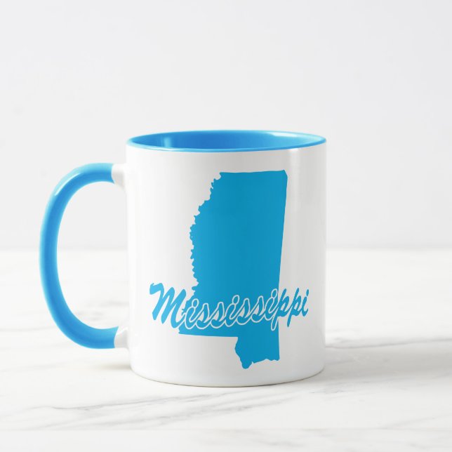 State Of Mississippi Shape Mug (Left)
