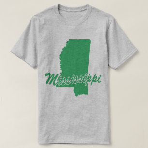 State Of Mississippi Shape T-shirt