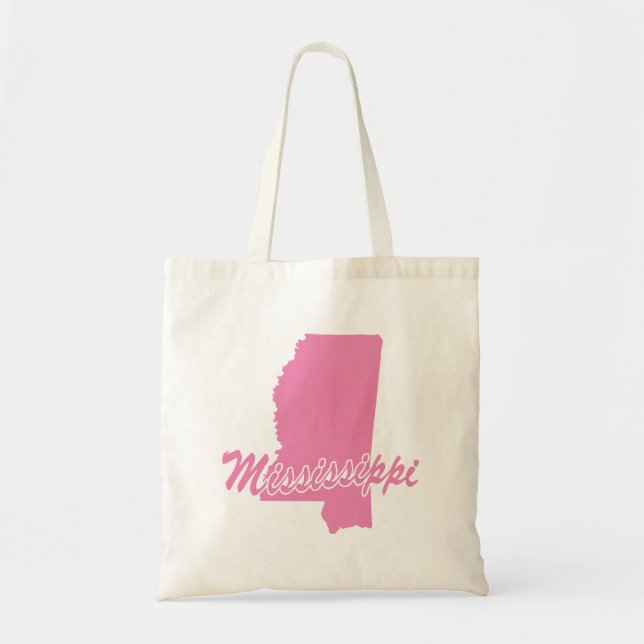 State Of Mississippi Shape Tote Bag (Front)