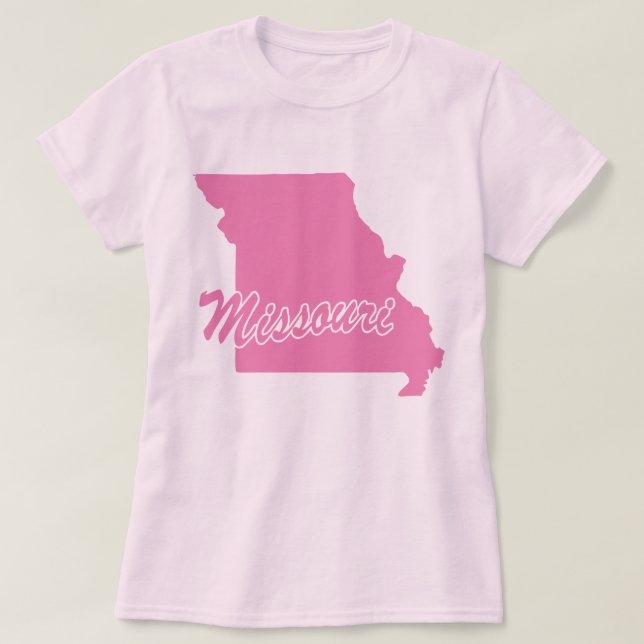 State Of Missouri Shape T-shirt (Design Front)