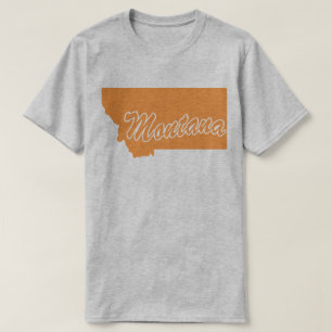 State Of Montana Shape T-shirt