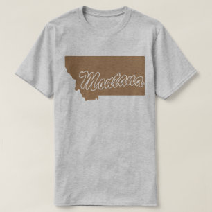 State Of Montana Shape T-shirt
