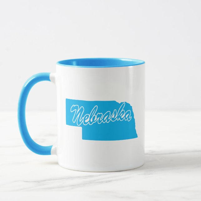 State Of Nebraska Shape Mug (Left)