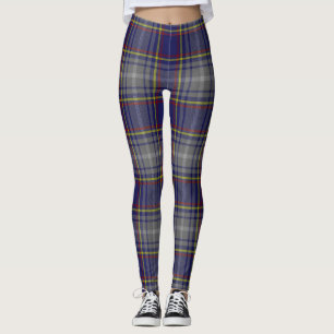State of Nevada tartan plaid Leggings