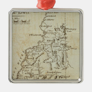 State of New Hampshire Metal Tree Decoration