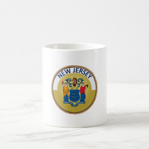 State of New Jersey Flag Seal Coffee Mug