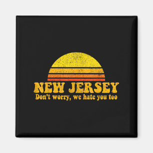 State Of New Jersey Funny Vintage Slogan Retro Sou Magnet