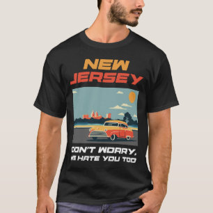 State of New Jersey Funny Vintage Slogan Retro  T-Shirt