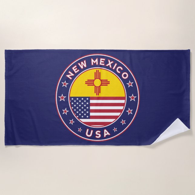 State of New Mexico Beach Towel (Front)