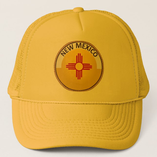 State of New Mexico Flag Seal Trucker Hat (Front)
