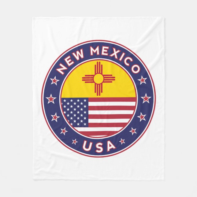 State of New Mexico Fleece Blanket (Front)