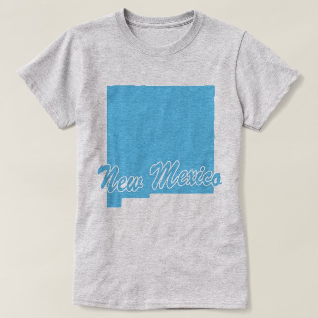 State Of New Mexico Shape T-shirt (Design Front)