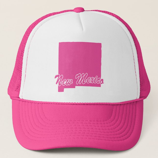 State Of New Mexico Shape Trucker Hat (Front)