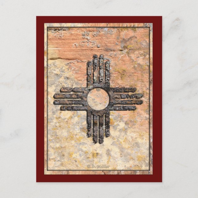State of New Mexico Zia Sun Postcard (Front)
